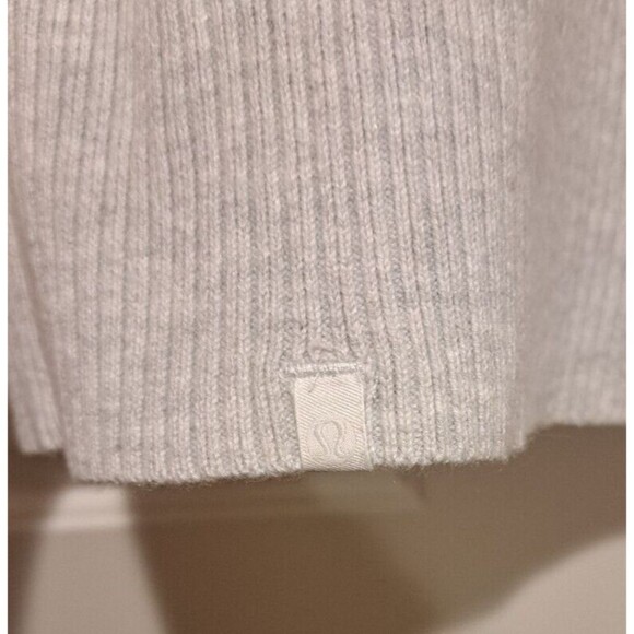 Lululemon Athletica Womens Keep It Cozy Knit Sweater Dress Gray Size 4 - Picture 7 of 16